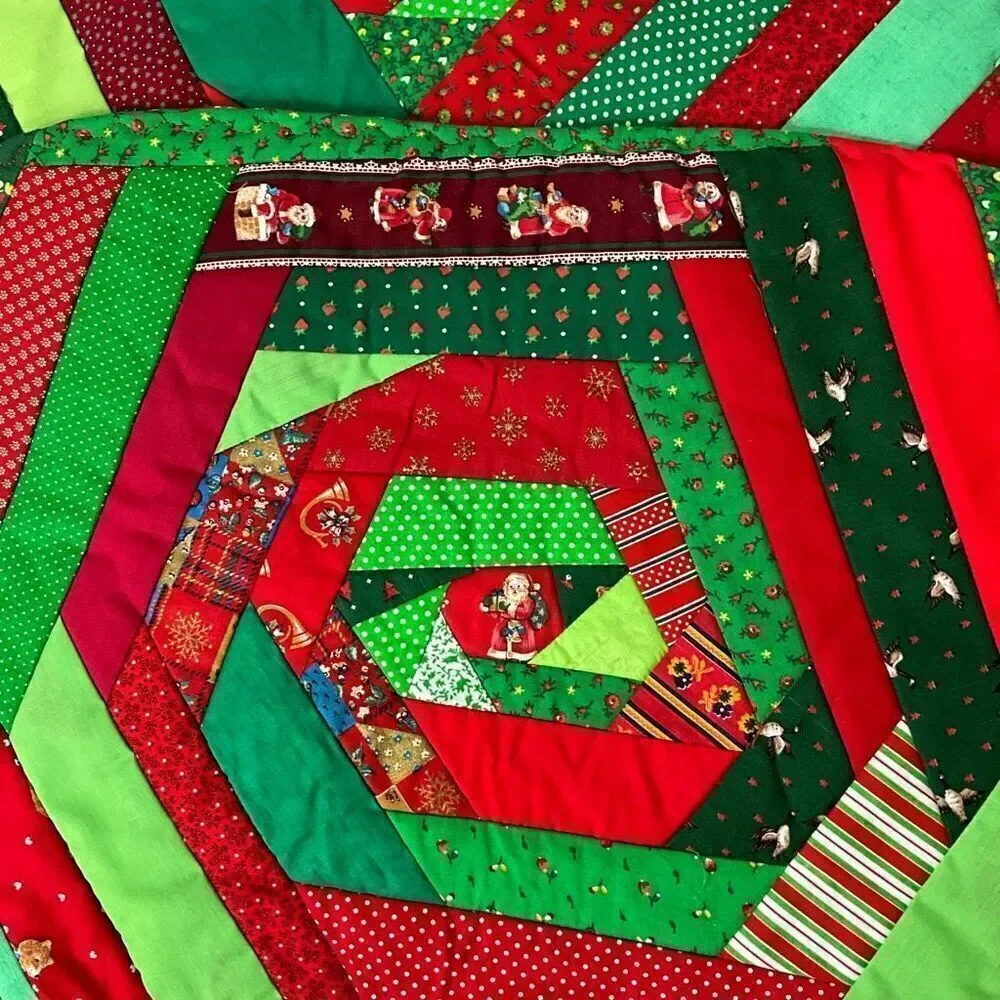 Set of 4 Vintage Quilted Christmas Placemats